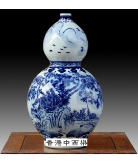 青花瓷葫蘆瓶 花瓶 